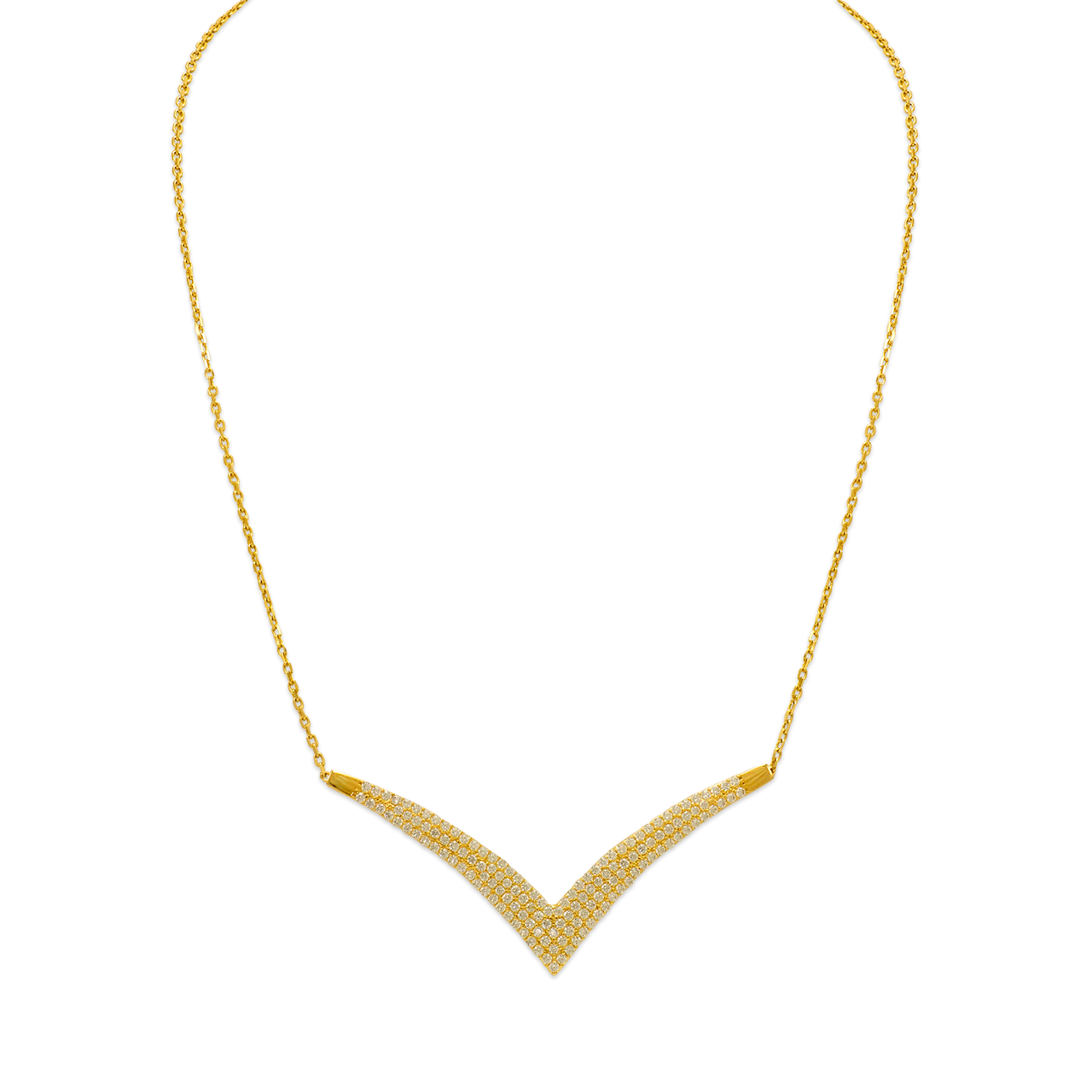 Fancy Chandelier CZ Necklace